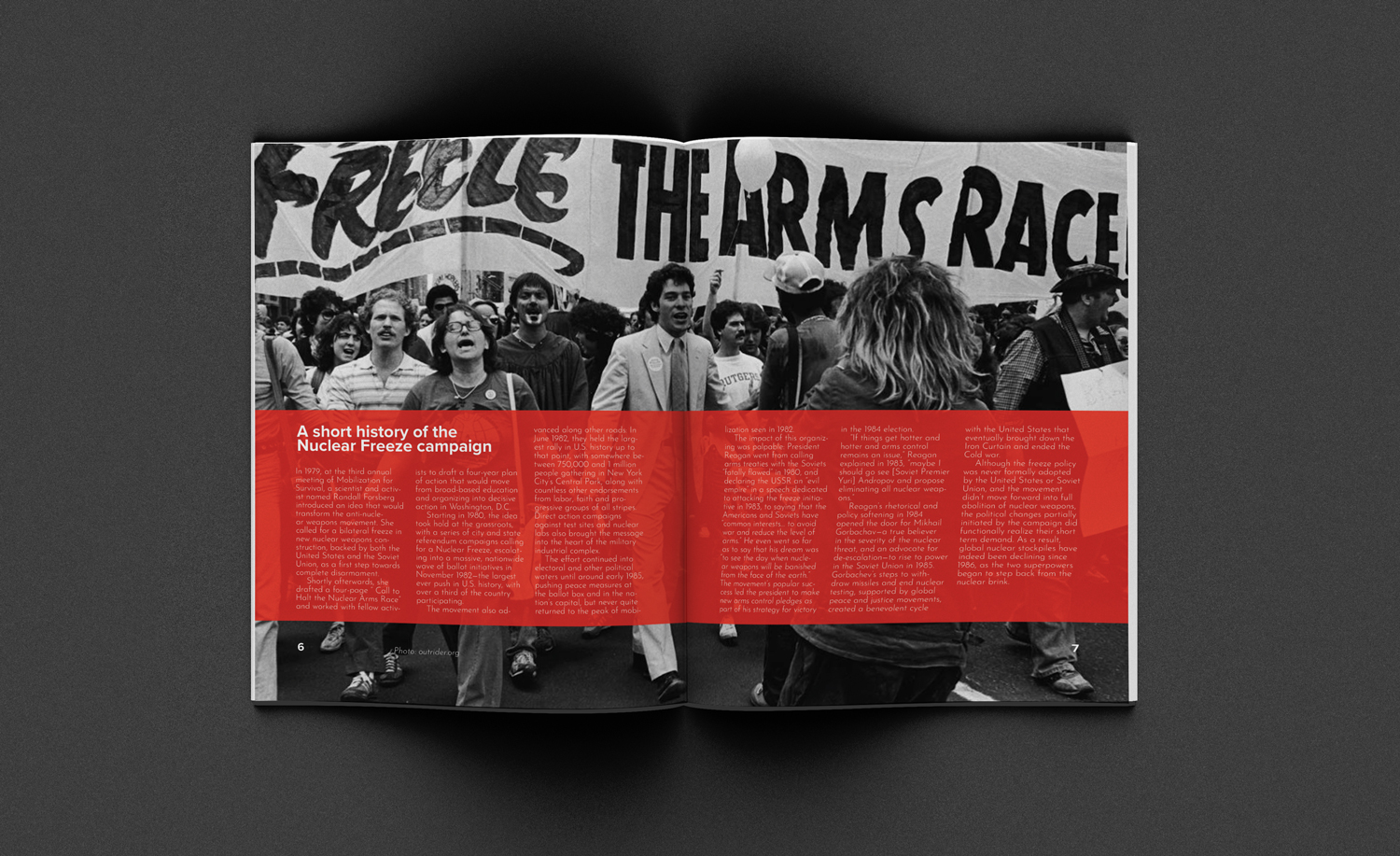 Mock Up Spread Pages 6 and 7